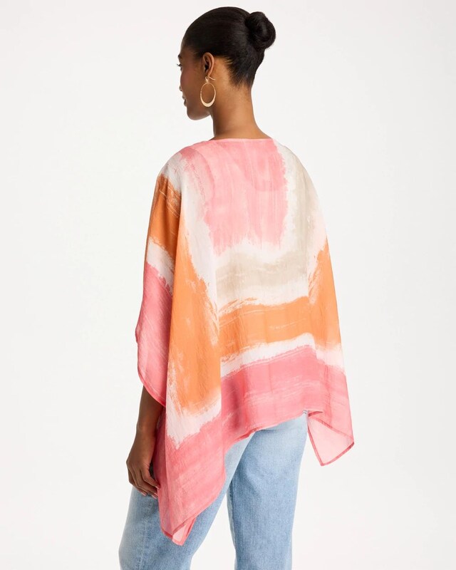 Printed Poncho - image 3